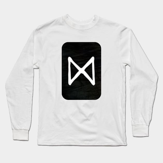 Dagaz | Elder Futhark Runes Long Sleeve T-Shirt by wildtribe